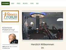 Tablet Screenshot of fitness-forum-eislingen.de
